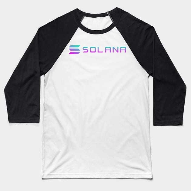 Solana crypto Coin Crypto coin Crypto coin Crytopcurrency Baseball T-Shirt by JayD World